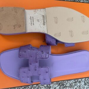 Hermes Lavender Women's Sandals